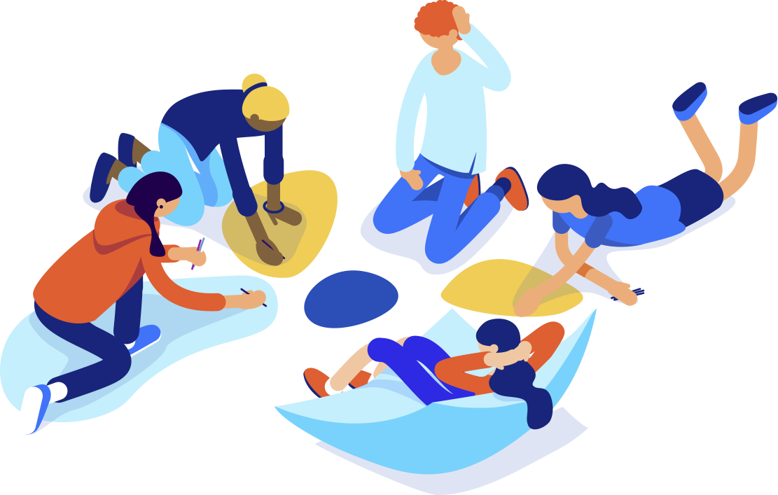 Free Webinars With Your Team > - Team Isometric Illustration (1111x707), Png Download