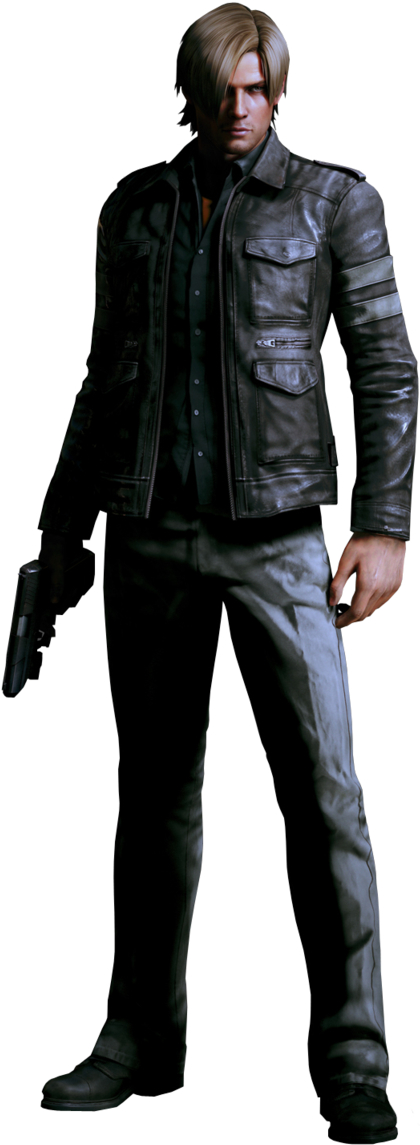 Leon Kennedy Re6 - Leon S Kennedy Resident Evil 6 (622x1282), Png Download