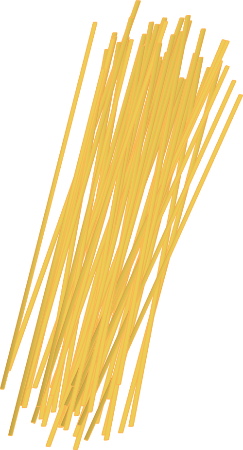 Vector Black And White Library Noodles Clipart Sauce - Spaghetti Noodles Clipart (500x924), Png Download