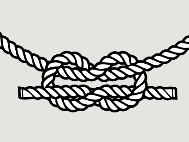 Drawn Rope Love Knot - Drawing Of Rope (640x480), Png Download