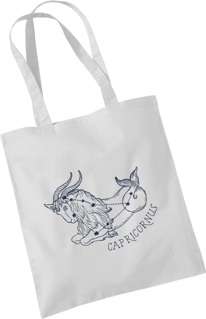 Capricorn Star Sign Tote Bag - Tote Bag (1000x1200), Png Download