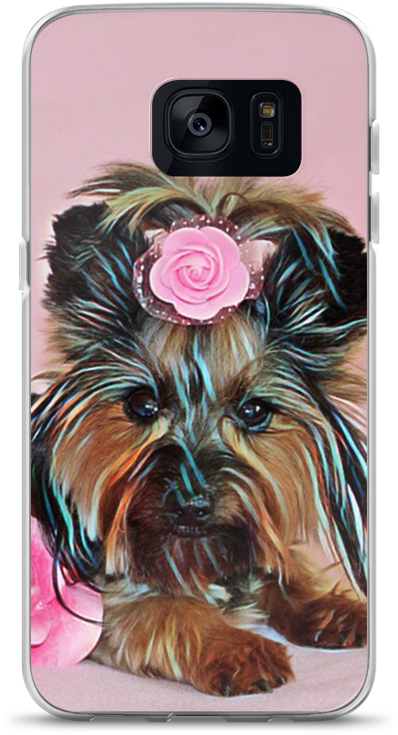 Yorkie Samsung Case - Yorkshire Terrier (1000x1000), Png Download
