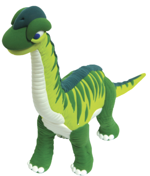Brachiosaurus Clay (518x600), Png Download