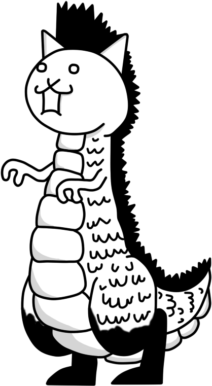 Crazed Dragon Cat The Battle Cats By Aauroz - Dragon Vs Battle Cat (465x774), Png Download