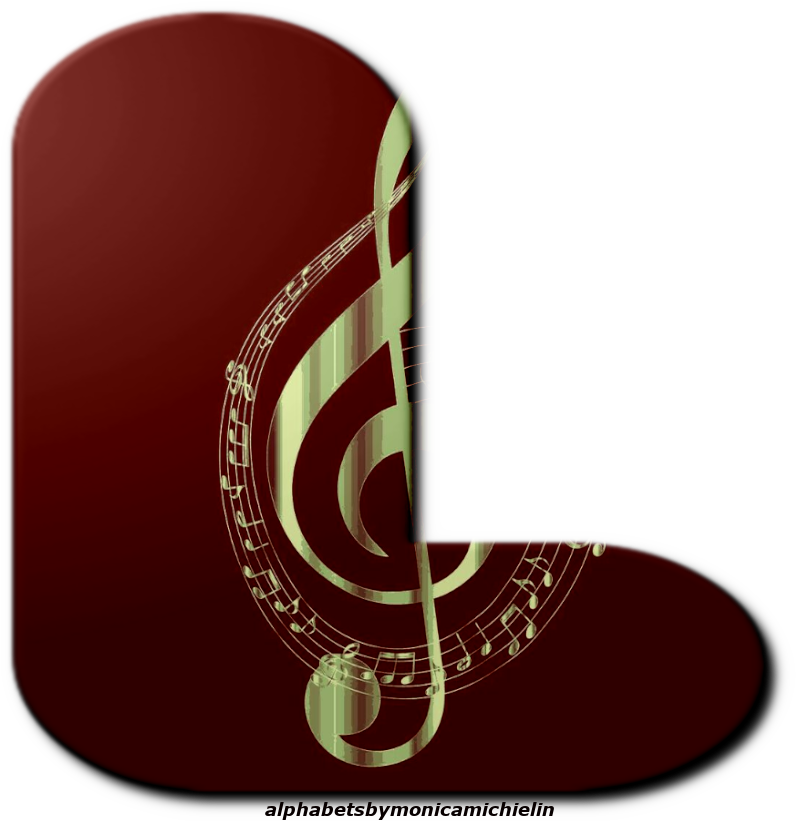 Alfabeto De Clave De Sol Png, Treble Clef Alphabet - Gold Music Signs (841x833), Png Download