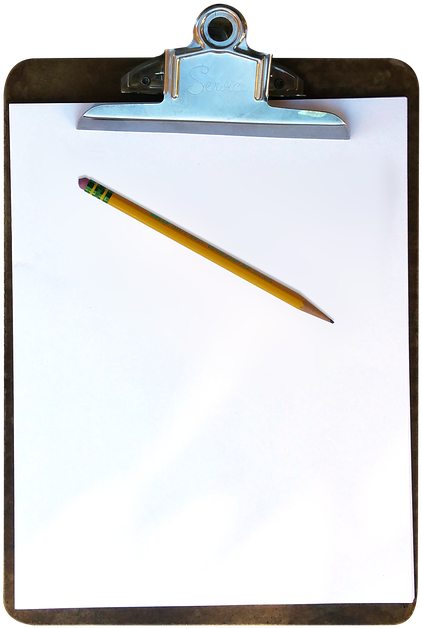 Clipboard, Pencil, Paper, Education, Business, Work - Clipboard With Paper Transparent (483x640), Png Download