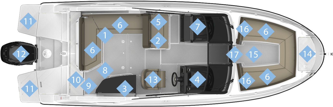 Versatile Cockpit Area - Quicksilver Activ 755 Bowrider (1520x855), Png Download