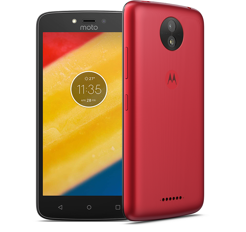 The Back Of The Moto C Plus Hardly Gives Way Under - Motorola Moto C Plus (1000x1000), Png Download
