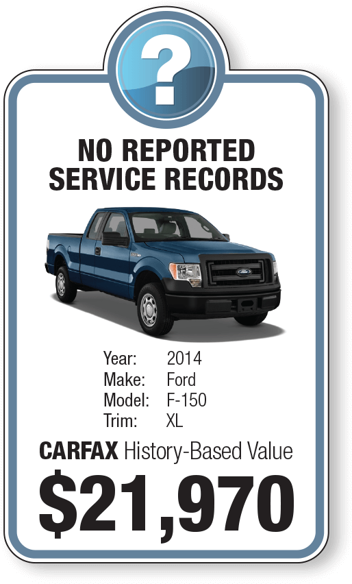 Car With No Reported Service Records - Ford F-series (530x873), Png Download