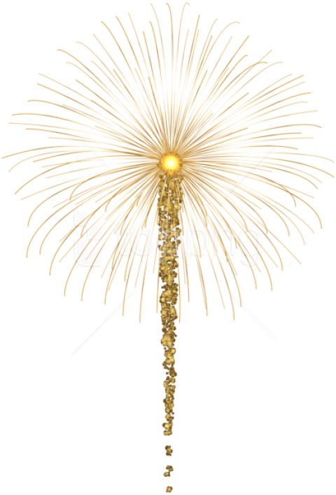 Free Png Gold Fireworks For Dark S Png Png - Art (480x708), Png Download