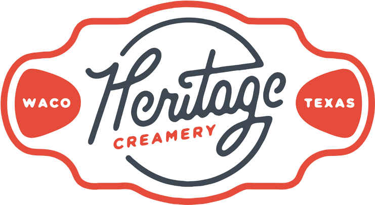 Local, Hand-crafted Ice Cream Shop Located In Waco, - Heritage Creamery Logo (800x491), Png Download