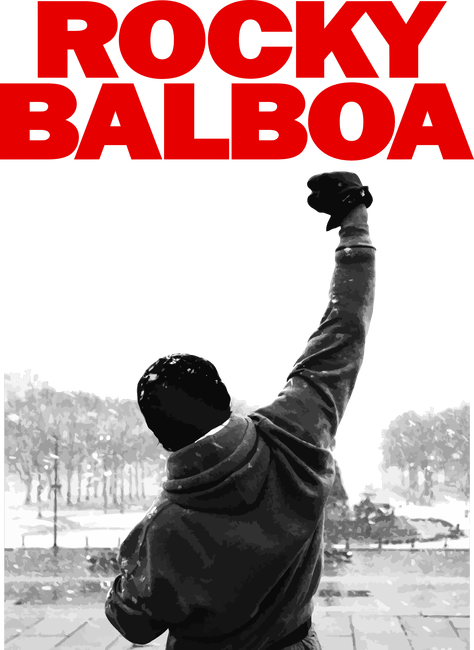 Rocky Balboa Póló Minta - Poster (474x650), Png Download