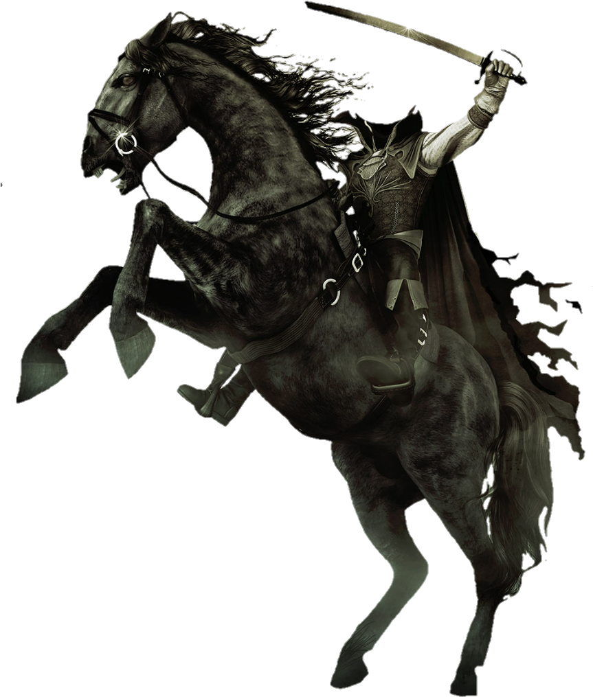 Headlessman Headlesshorseman Halloween Horse Sleepyholl - Headless Horse Man (862x1121), Png Download