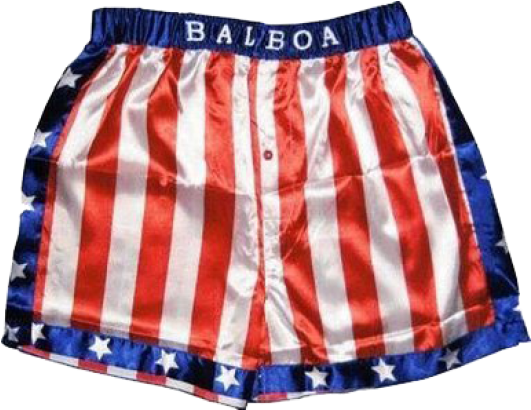 Ac Us218 Pantalon Boxeo Rocky Balboa - Rocky Apollo Shorts (530x600), Png Download