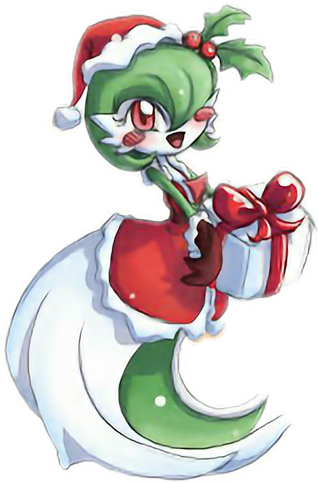 #pokemon #pokémon #gardevoir #xmas #christmas #noel - Gardevoir En Navidad (1024x1556), Png Download