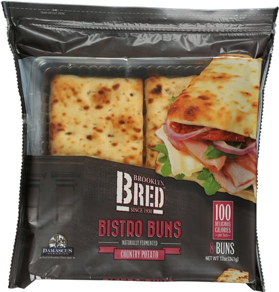Brooklyn Bred Bistro Buns Product Package - Naan (900x632), Png Download