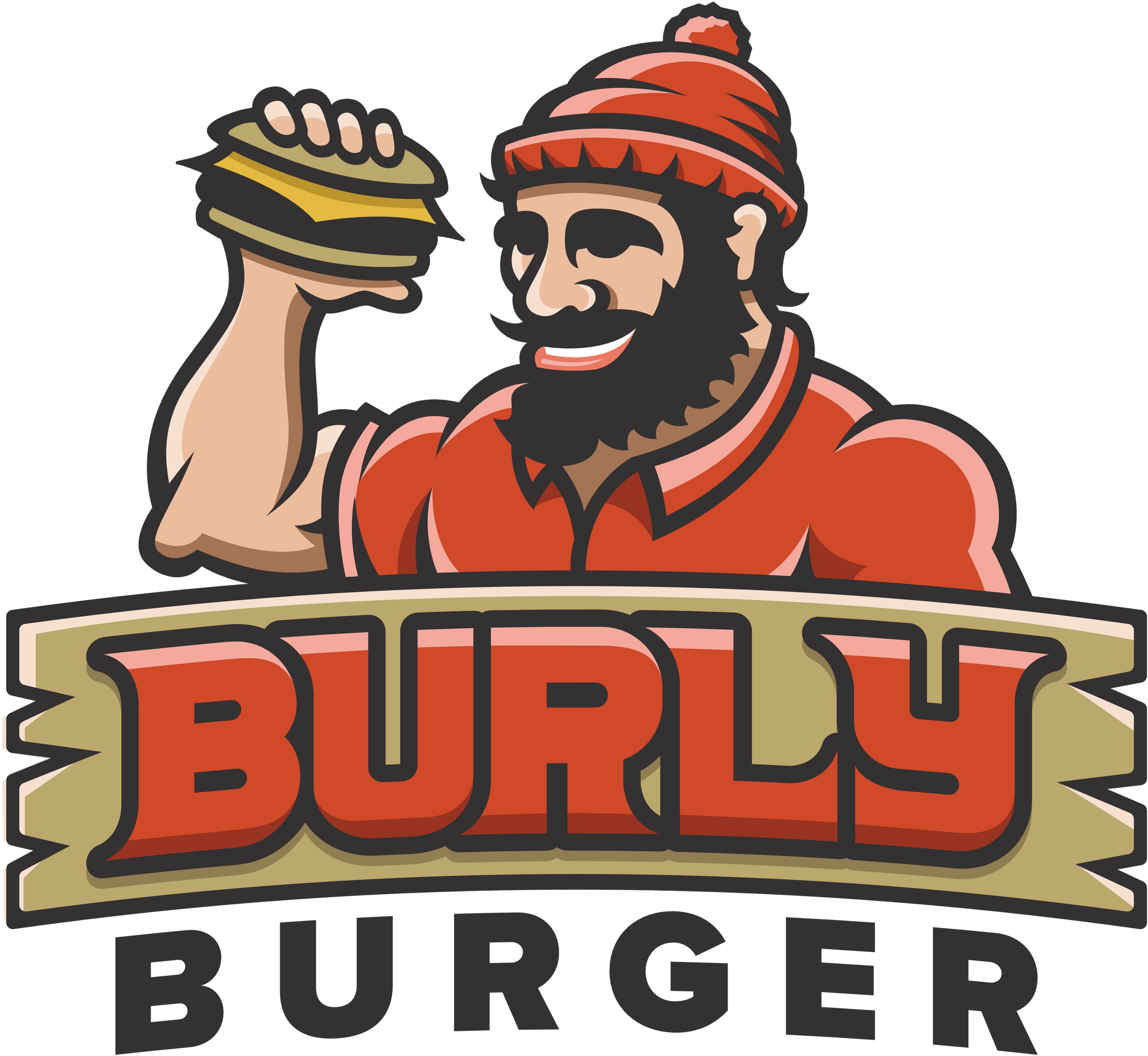 Burly Burger Logo (2560x2560), Png Download