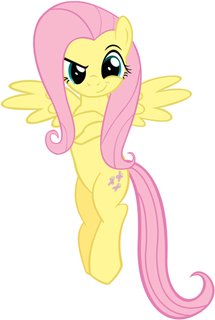 Kuren247, Dreamworks Face, Fluttershy, Safe, Simple - Cartoon (680x689), Png Download
