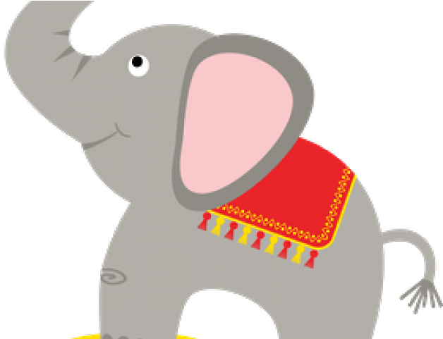Carneval Clipart Circus Elephant - Indian Elephant (640x480), Png Download