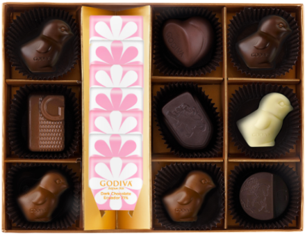 Easter Gift Box, 16 Pieces - Chocolate (600x600), Png Download