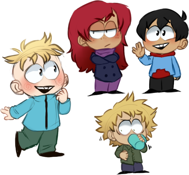 605 X 559 3 - South Park Butters Anime (605x559), Png Download