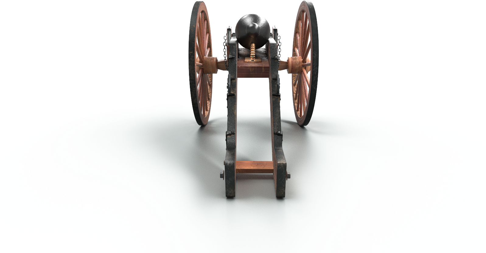 Rendered In Substance Painter 2's Iray - Cannon (1596x935), Png Download