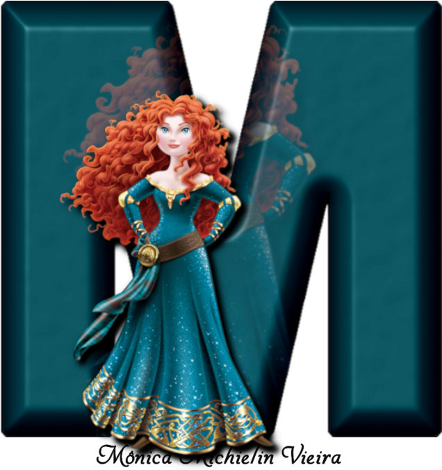 Alfabeto Princesa Merida Disney Png - Brave Merida (700x700), Png Download