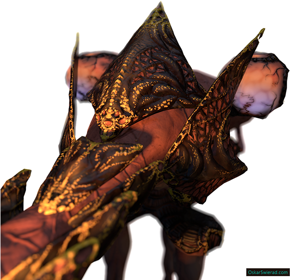 Designed The Alien Fire-breathing Warrior From Scratch - Pc Game (600x582), Png Download