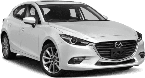 Mazda 5 2018 White Sport Gt Hatchback Front And Side - Chevrolet Sonic Lt 2019 (640x480), Png Download