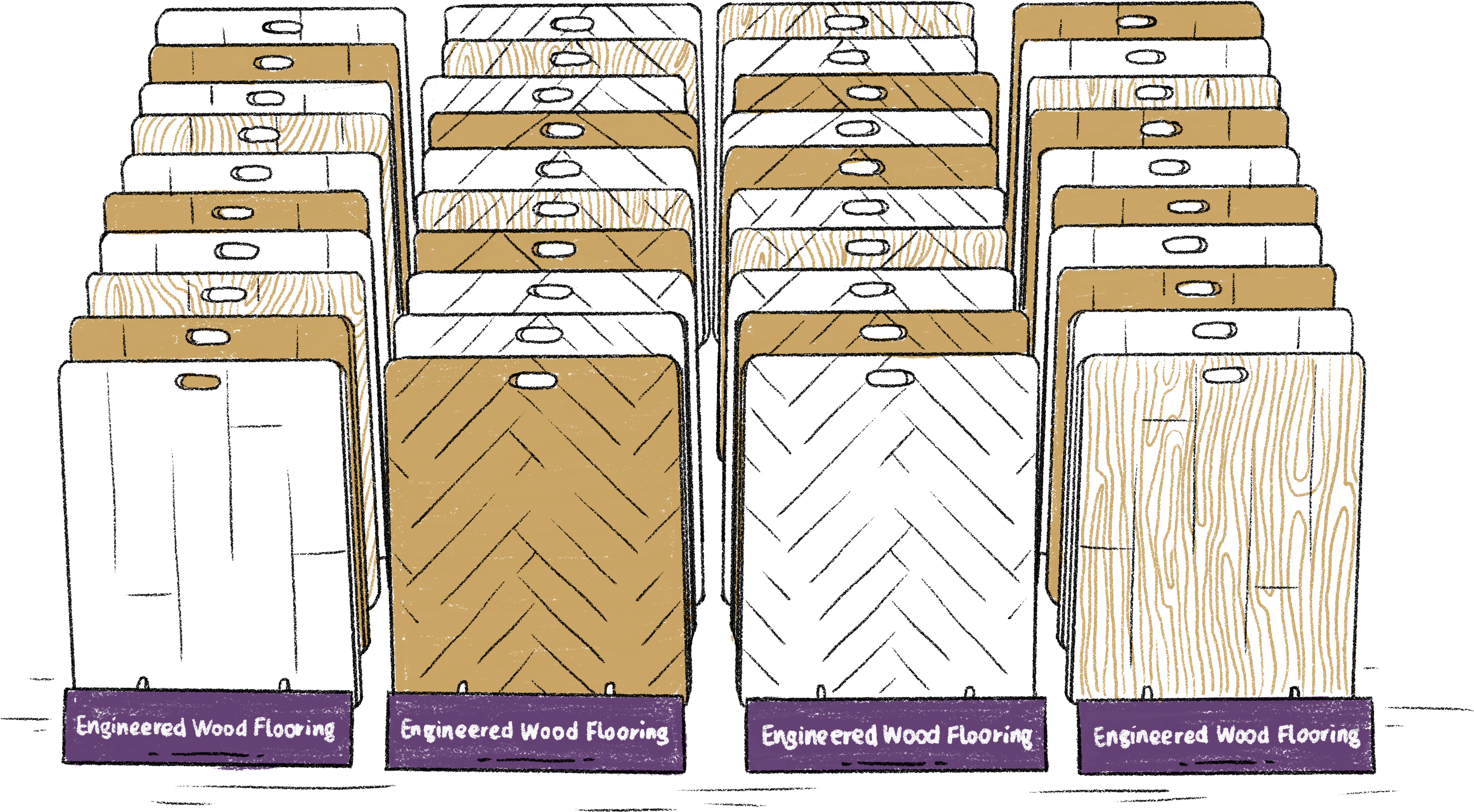 The Shop Is Easily Noticeable With A Purple Banner - Plank (3508x2145), Png Download