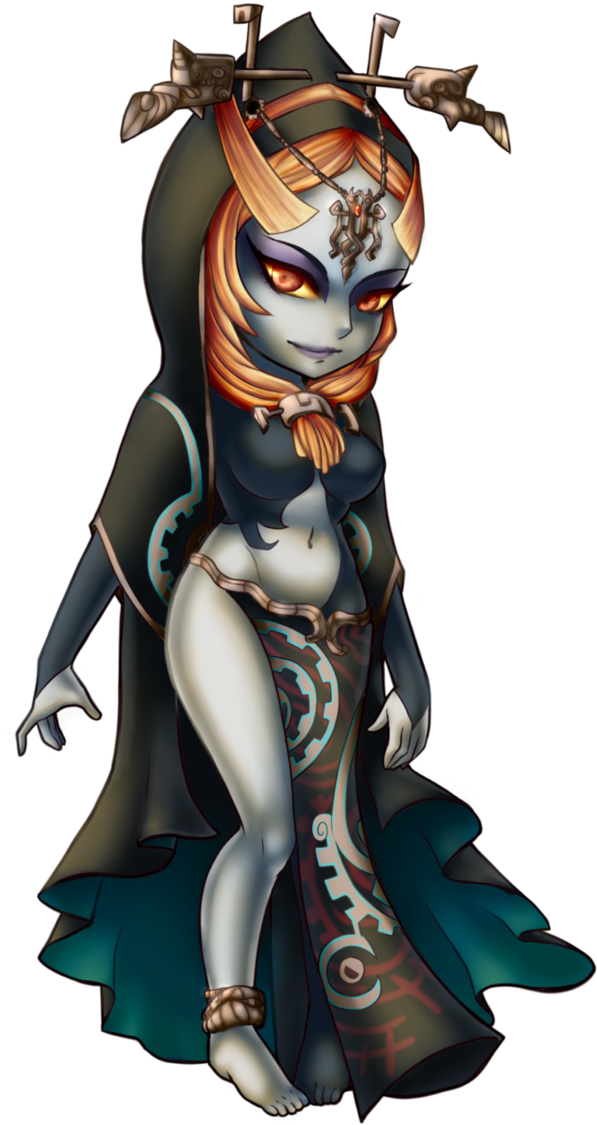 Twilight Princess Chibi - Midna Chibi (688x1161), Png Download