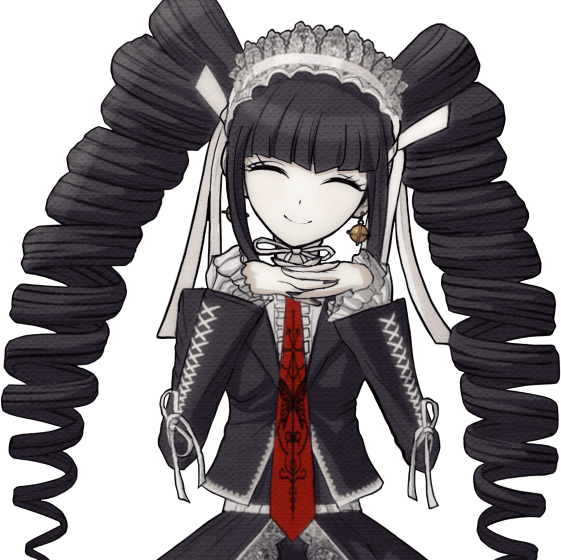 Celestia Ludenberg Halfbody Sprite %284% - Danganronpa Celestia Sprites (561x560), Png Download