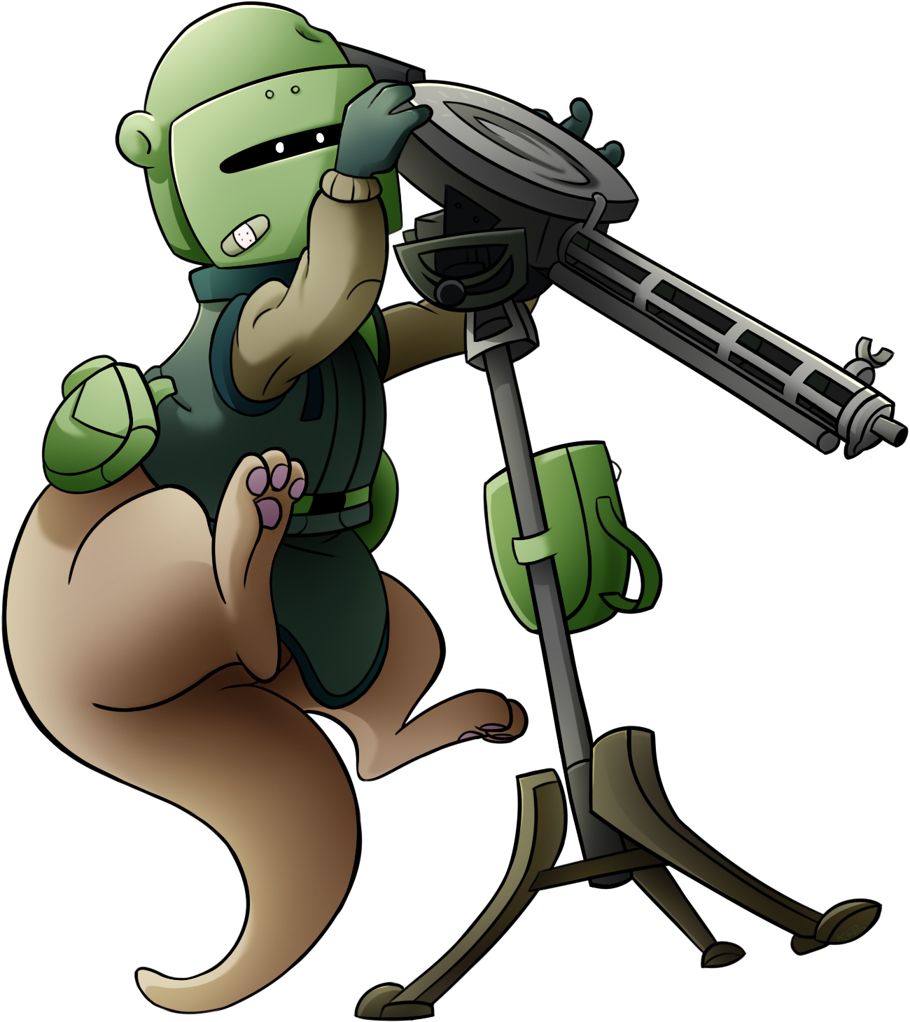 Rainbow6 - Furry Tachanka (1347x1503), Png Download
