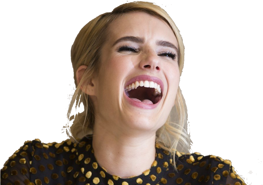 Sticker Other Emma Roberts Bitchface Laughing Evil - Tongue (911x683), Png Download