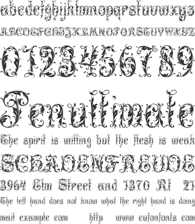 Leafy Glade Font Preview - Leafy Font (660x758), Png Download