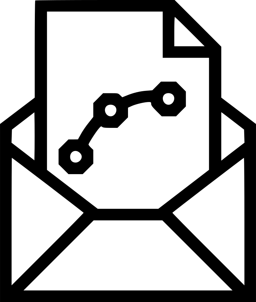 Image Transparent Download Design Send Attachment Svg - Email Report Icon Png (830x980), Png Download