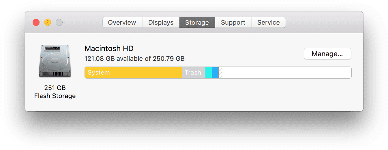 Macos Storage Tools - Macbook Pro System Storage High (1396x572), Png Download