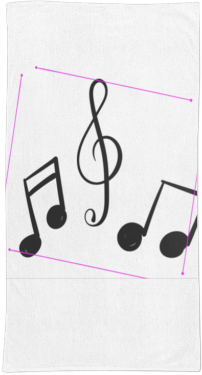 Toalha Notas Musicais De Bellah Magalhãesna - Graphic Design (800x800), Png Download