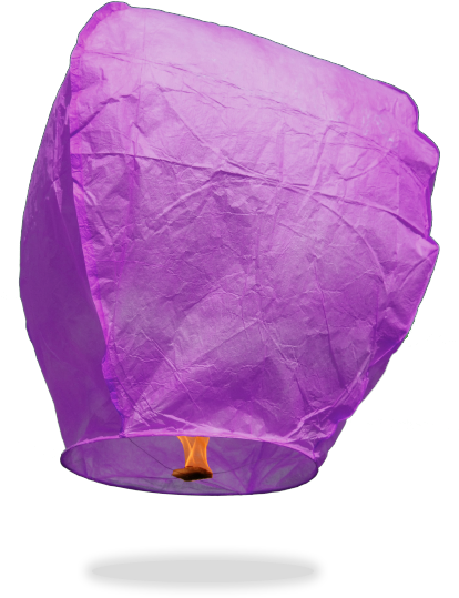Eco Purple Eclipse Sky Lanterns - Lantern (576x570), Png Download
