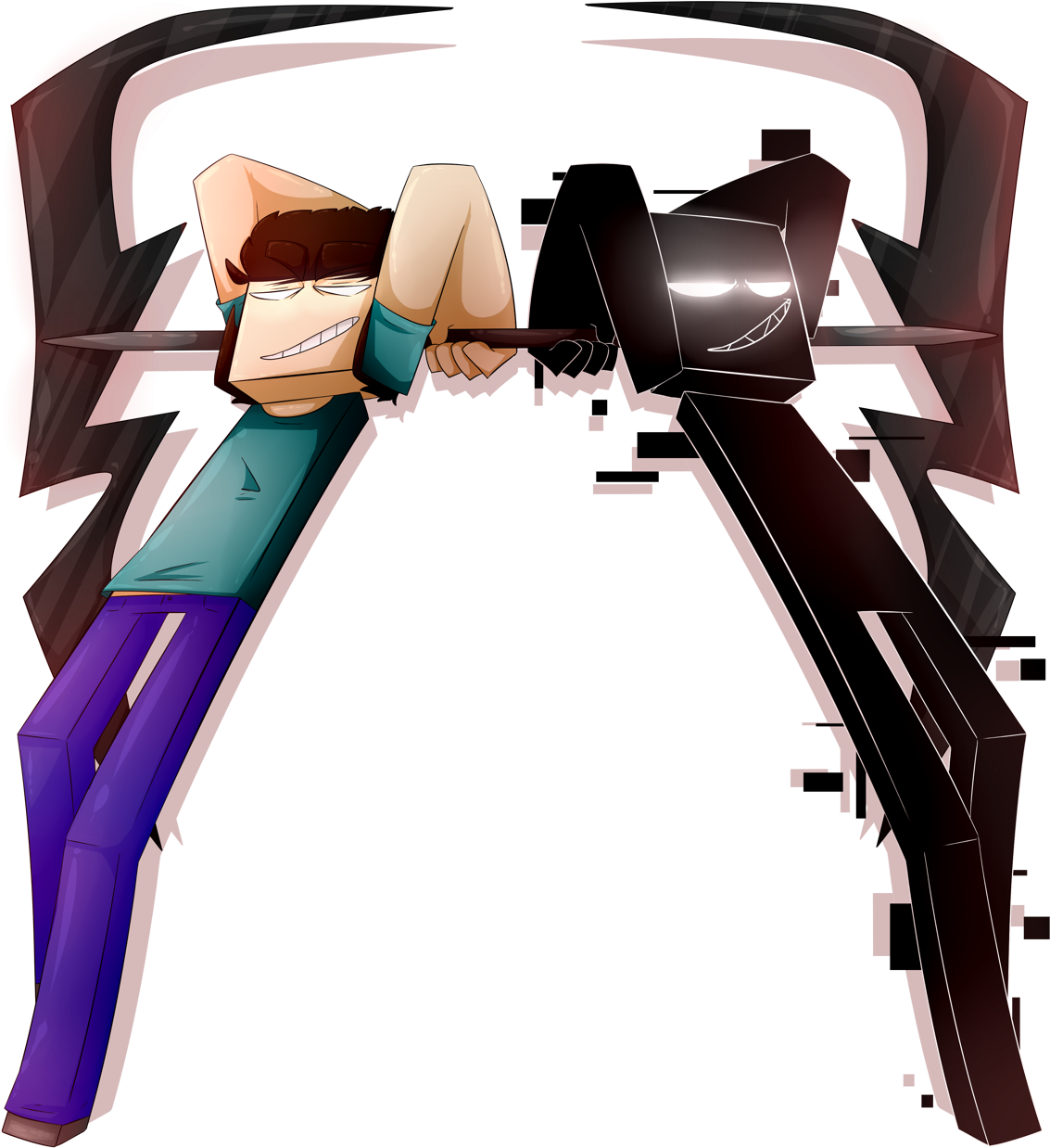 Gore Herobrine Null Minecraft Minecraftherobrine Minecraftnull - Illustration (1220x1280), Png Download