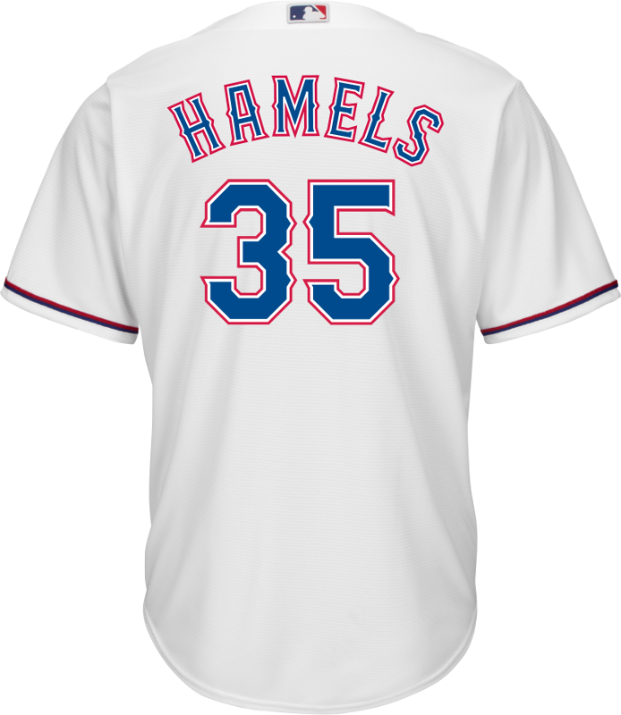 Cole Hamels Jersey - Ivan Rodriguez Hall Of Fame Jersey (694x800), Png Download