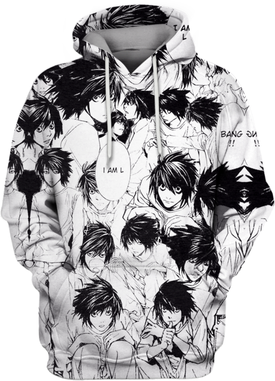 3d Death Note Tshirt - T Shirt Death Note Near (800x799), Png Download