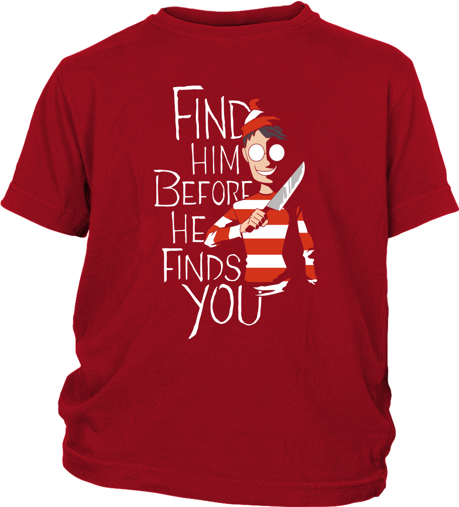 Comic Con Find Him Before He Finds You Wheres Waldo - Active Shirt (1024x1024), Png Download
