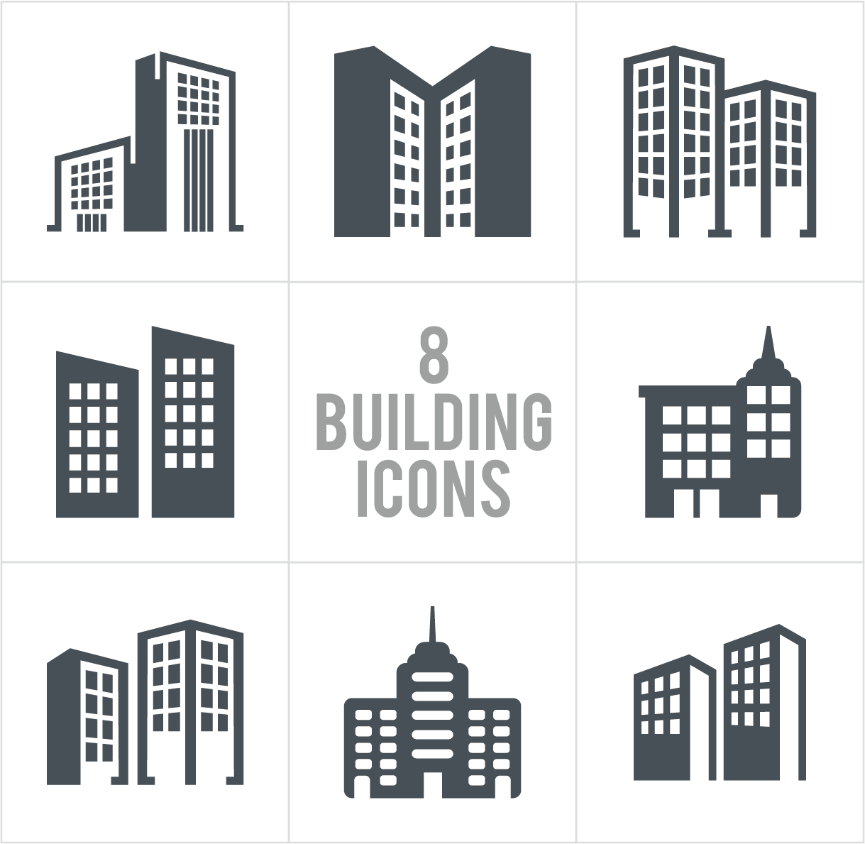 Building Architecture Logo Icon Design Transprent Png - Building Icons Free Download (1219x1189), Png Download