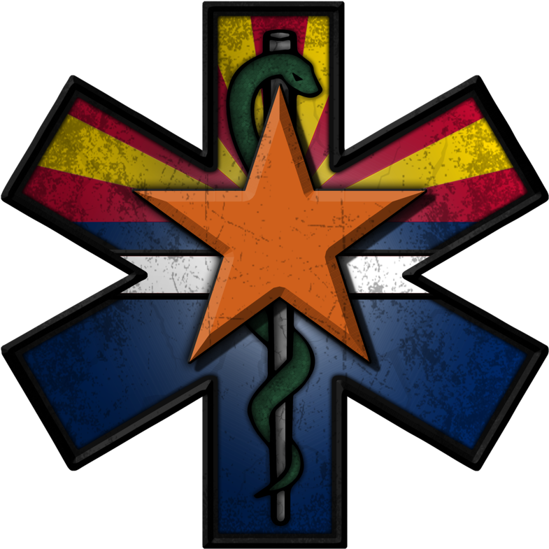 Arizona Ems Decal - Cross (800x800), Png Download