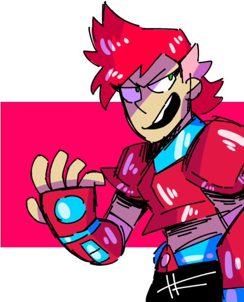 2 - Ok Ko Red Action (500x629), Png Download