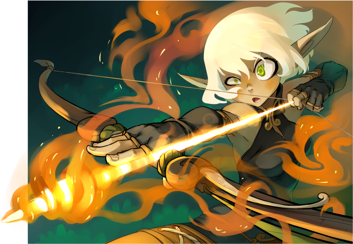 Png - Evangelyne Wakfu Fan Art (1280x1006), Png Download