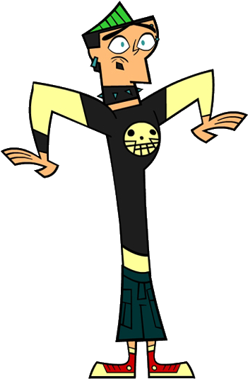 Image Duncanscaredpng Total Drama Wiki - Total Drama Duncan Scared (391x569), Png Download