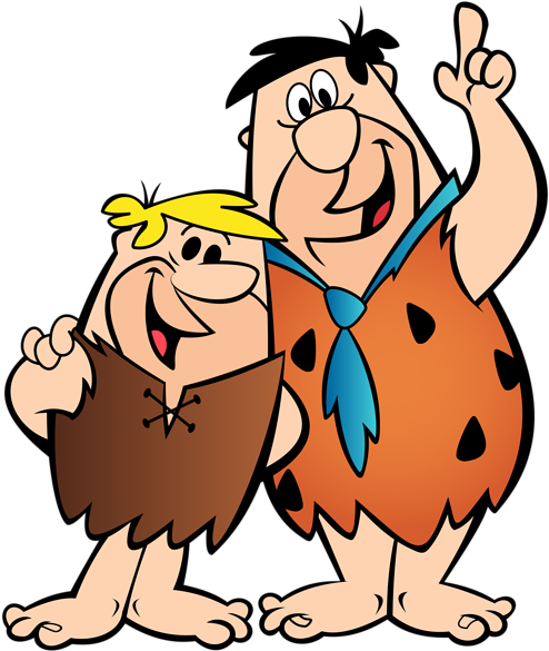 Fred Flintstone And Barney Rubble Png Clip Art Image - Flintstones Fred E Barney (505x600), Png Download