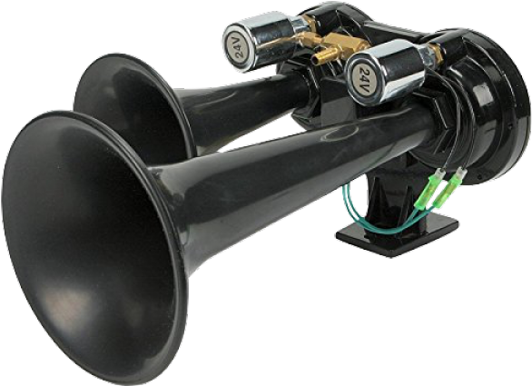 24 Volt Black Tgv Air Horn (600x450), Png Download